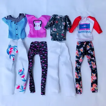 Kawaii 8 Ürün/Lot Ücretsiz Kargo oyuncak bebek giysileri Çocuk Oyuncakları Aksesuarları Barbie DIY Çocuk Oyunu Kıyafet En İyi Noel Hediyesi