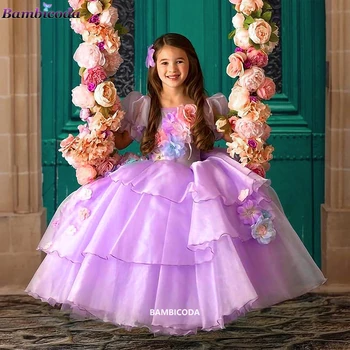 Kızlar Encanto Kostüm Madrigal Isabela Cosplay Elbise Çocuklar İçin Fantezi Karnaval Doğum Günü Partisi Kıyafetleri Cadılar Bayramı Prenses Elbise