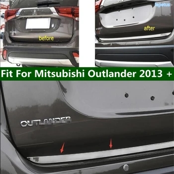 Lapetus Paslanmaz Çelik Dış Tamir Kiti Mitsubishi Outlander 2013 - 2019 Için Arka Bagaj Bagaj Kapağı Alt Kapak Şerit Kapak Trim