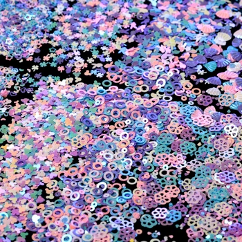 Mix Toptan Parti Düğün Tozu PVC Konfeti Glitter Sequins El Sanatları Nail Art Dekorasyon Paillettes DIY Dikiş Aksesuarları
