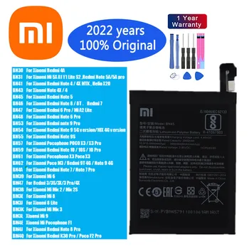 Orijinal Pil Xiaomi Mi Redmi Not 4 4A 4X 5 5A 5X 3X 6 7 8 8T 9 9S 9T 10 10S 10X K30 Pro Lite Mix 2 S 3 POCO X3 M3 F1 F2 Pro