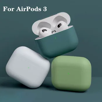 Resmi Yumuşak Sıvı silikon kılıf AirPods İçin 3 kablosuz bluetooth Kulaklık Koruyucu Kılıf Apple Airpods İçin Pro 2 Kapak Kılıf