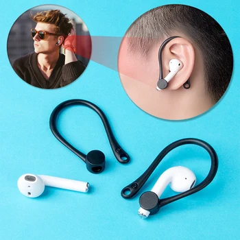 Silikon Spor anti-kayıp Kulak Kancası Koruyucu Kulak Kancası Tutucu Güvenli Fit Kanca Kablosuz Kulaklık Aksesuarları Apple AirPods İçin