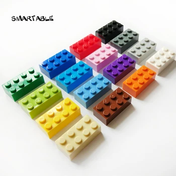 Smartable Tuğla 2X4 Yapı Taşları Parçaları DIY Yaratıcı Oyuncaklar Çocuklar İçin Eğitici Uyumlu Tüm Markalar 3001 MOC Oyuncaklar 40 adet / grup