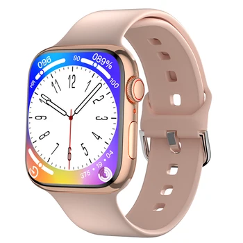 Yeni akıllı saat Ultra Serisi 8 NFC Smartwatch Erkekler Kadınlar Bluetooth Aramalar Kablosuz Şarj Spor Bilezik 454 * 454 HD Ekran
