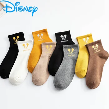 Yeni Disney Mickey 1 çift Fare Sonbahar Orta Tüp stokları Terlik Karikatür Kadın Çorap Kadın Kız Çorap Disney Karikatür Çorap
