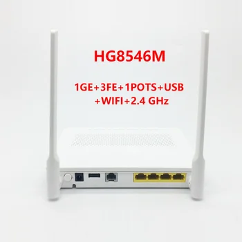 Yeni Orijinal HG8546M GPON ONU XPON ONT 1GE + 3FE + USB + WIFI PPPOE Modem IPOE İngilizce Firmware ve Güç