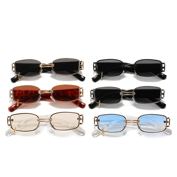 Yeni yaz trendi moda güneş gözlükleri kadın giyim küpe kare gözlük erkekler açık alışveriş kişiselleştirilmiş güneş gözlüğü