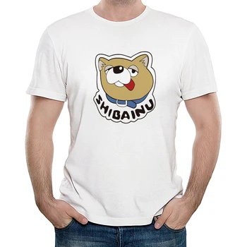 Yolu Househusband T Gömlek Gokushufudo Tatsu Kısa kollu Sevimli Shiba Inu SHİBAİNU T-shirt Cosplay Kostüm Günlük Rahat