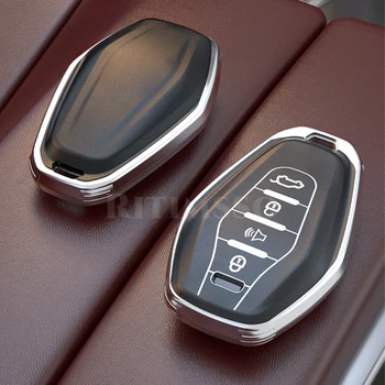 Yumuşak Tpu Araba anahtar kapağı kılıfı Chery JETOUR için X70 X70plus X70m X90plus X95pro 4 düğme Araba Anahtarı Aksesuarları