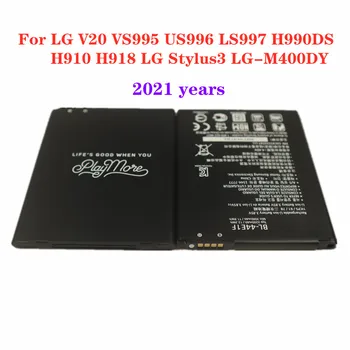 Yüksek Kaliteli BL - 44E1F Pil İçin LG V20 Pil Perfine V20 3200mAh BL44E1F H910 Stylo 3 LS777 Stylus 3 LG-M400Y Telefonu Pil