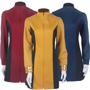 Yıldız Garip Yeni Dünyalar Trek Numarası Bir Altın Elbiseler Cosplay Mavi Kırmızı Cosplay Kostümleri Kadınlar için Yetişkin