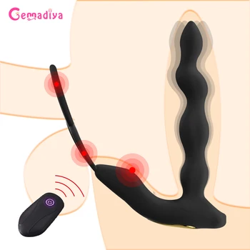 Çift Penetrasyon Anal Seks çiftler için oyuncaklar Yapay Penis Penis Yüzükler Vajina Anal Plug Vibratör prostat masaj aleti Masturbator Erkekler İçin